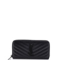 Classic Monogram Zip Around Wallet Matelasse Chevron Leather