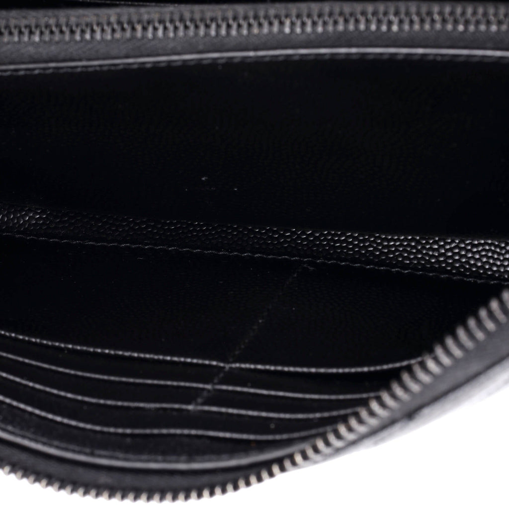 Classic Monogram Zip Around Wallet Matelasse Chevron Leather