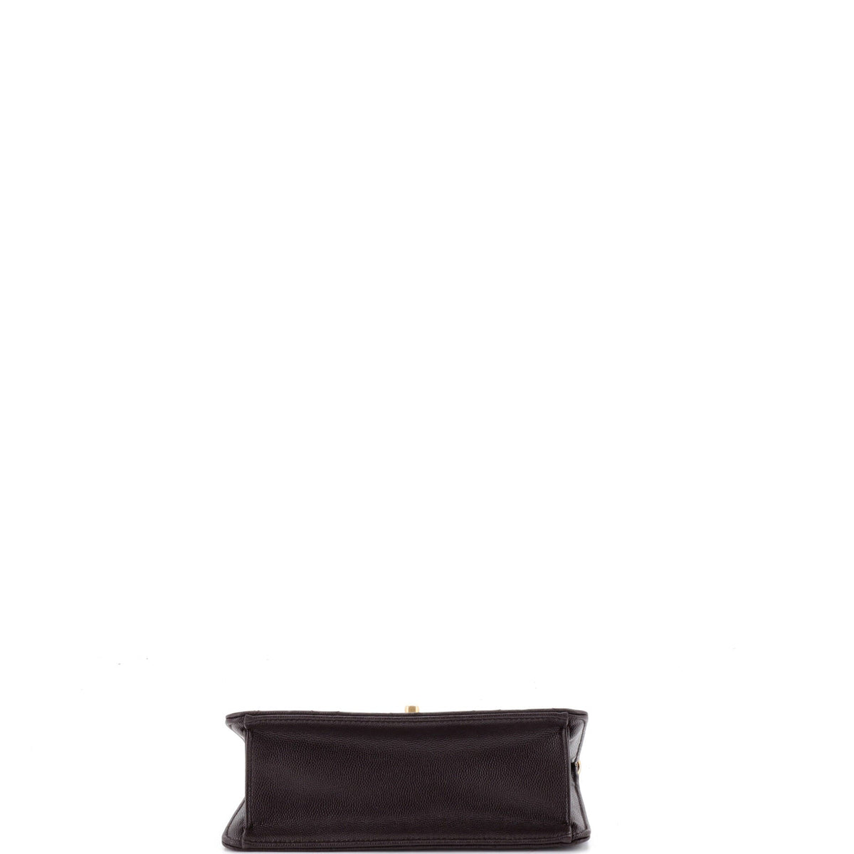 Chain Frame Flap Bag Quilted Caviar Small