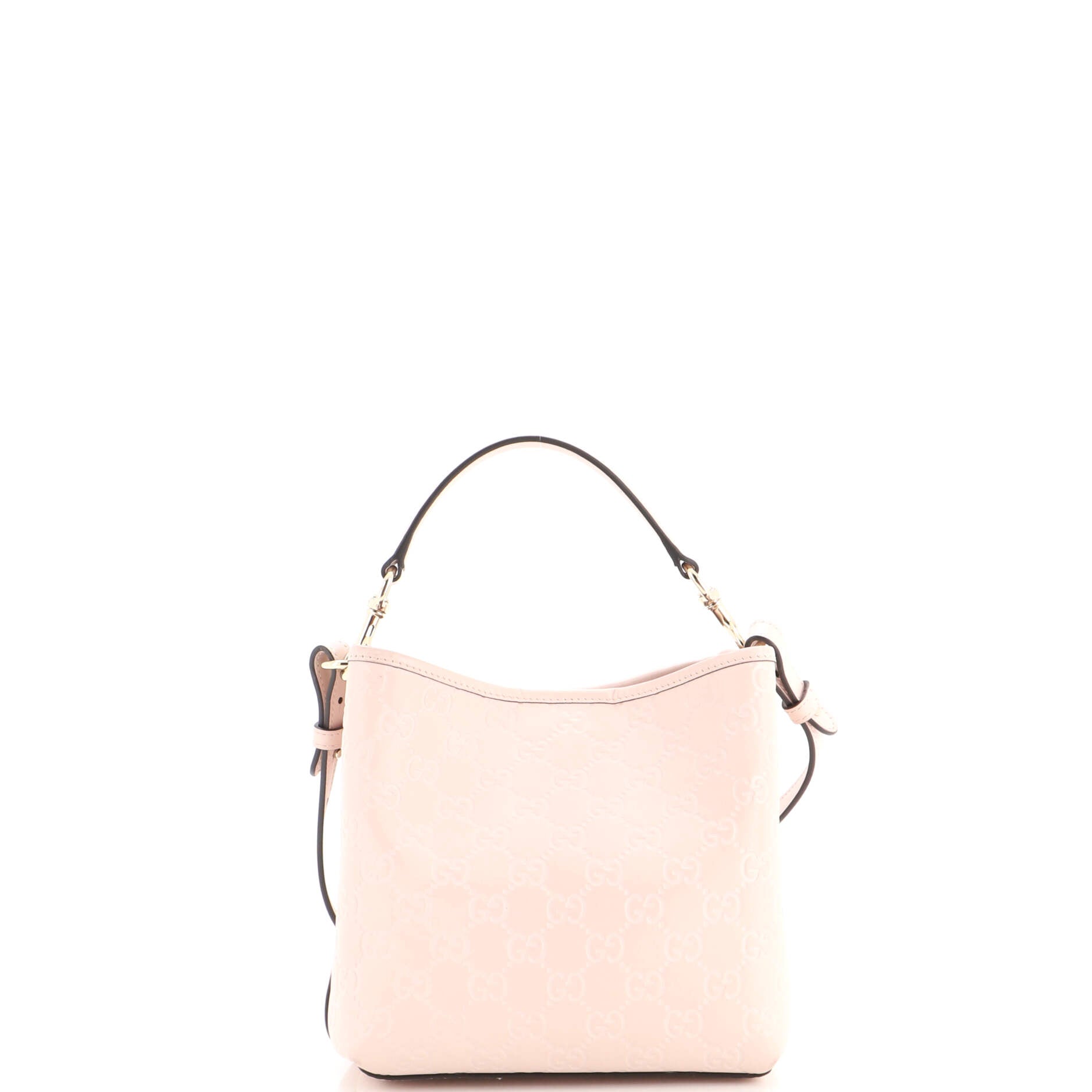 GG Emblem Bucket Bag GG Embossed Leather Small
