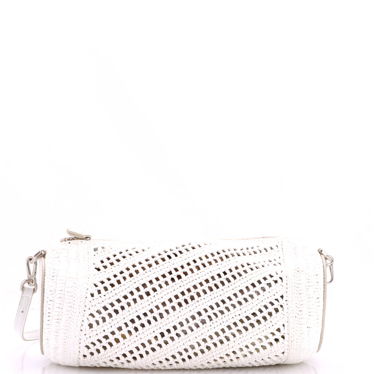 Paula's Ibiza Bracelet Pouch Raffia with Leather