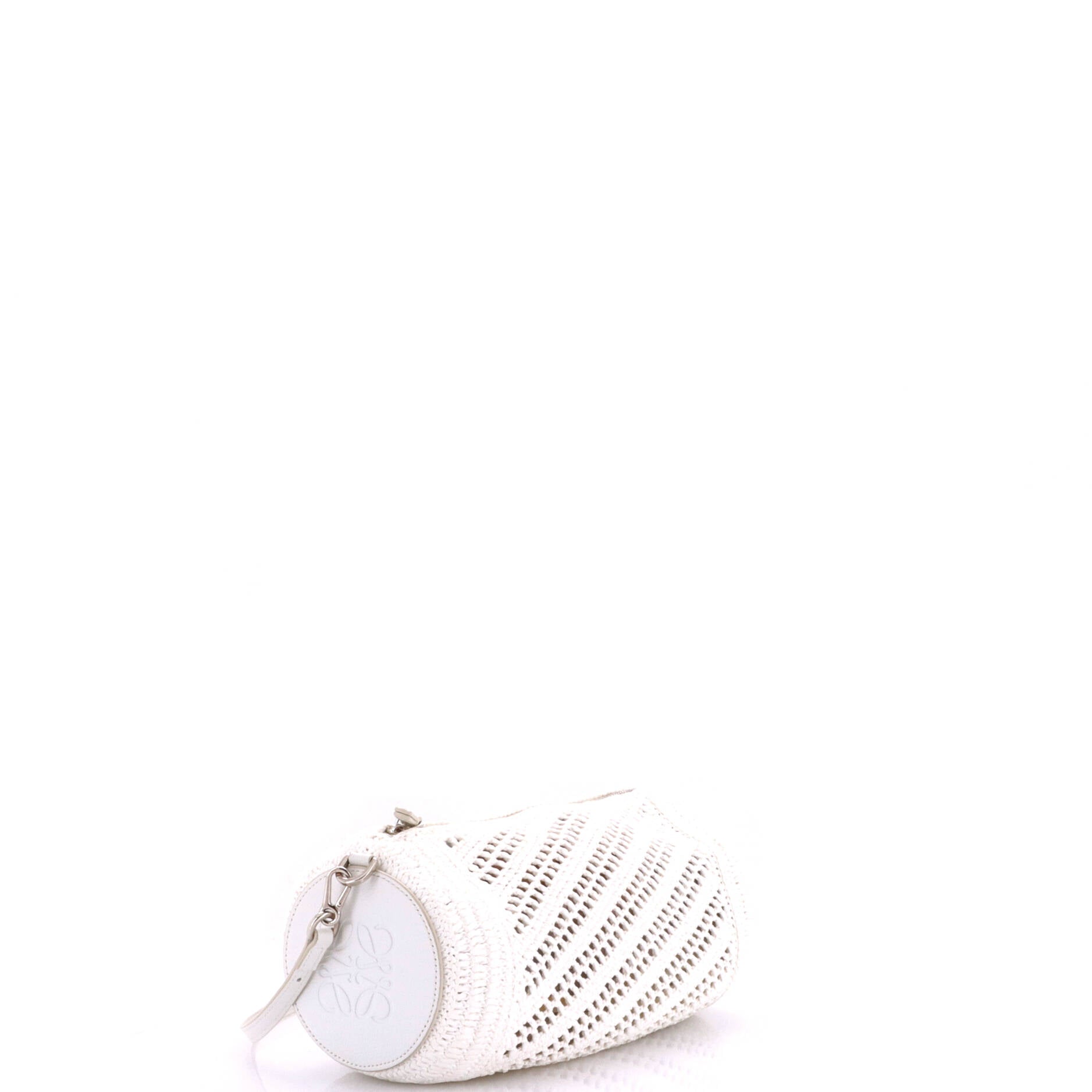 Paula's Ibiza Bracelet Pouch Raffia with Leather