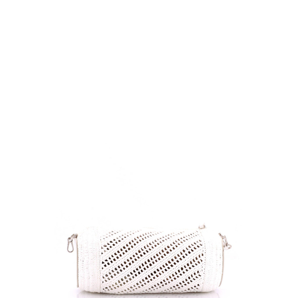 Paula's Ibiza Bracelet Pouch Raffia with Leather