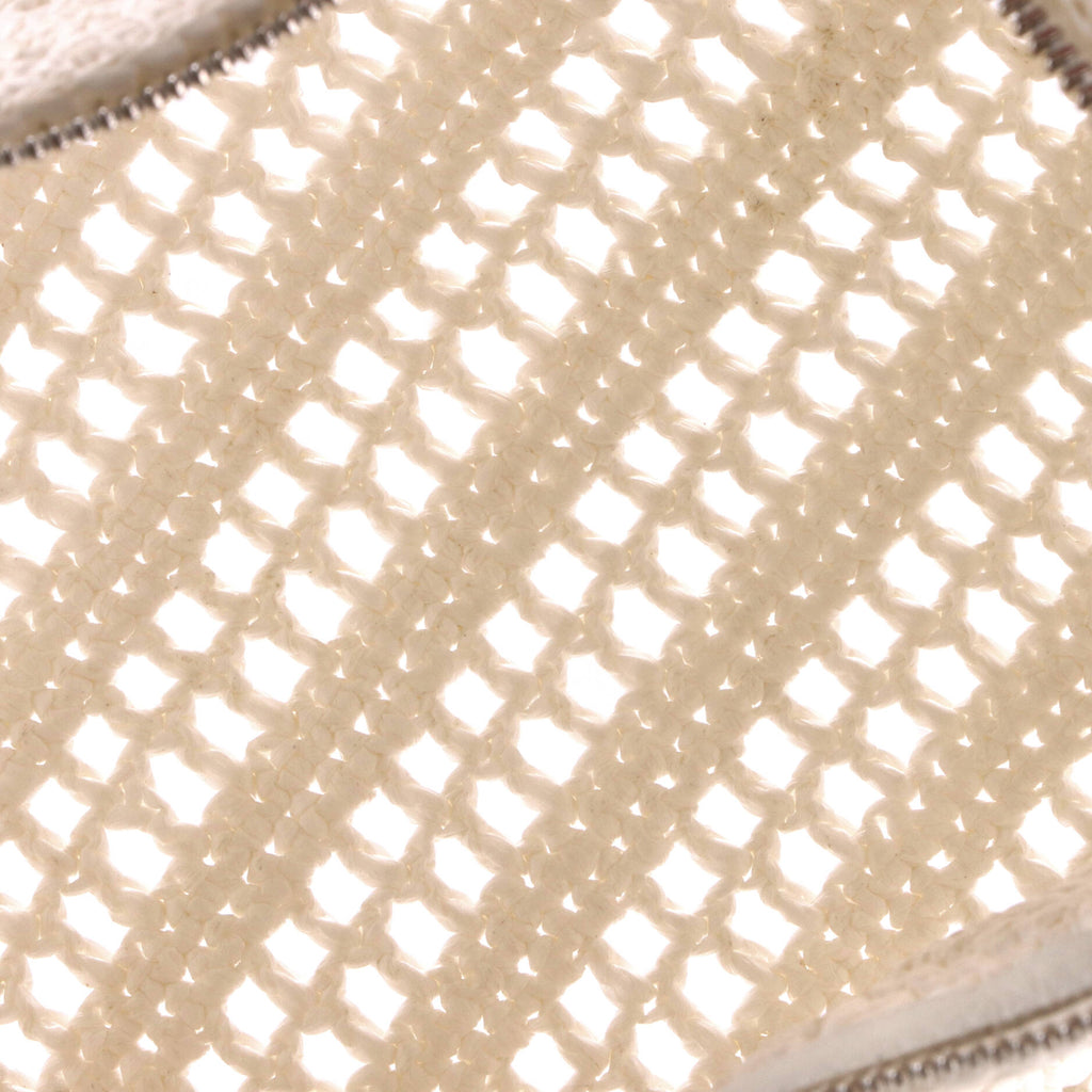 Paula's Ibiza Bracelet Pouch Raffia with Leather
