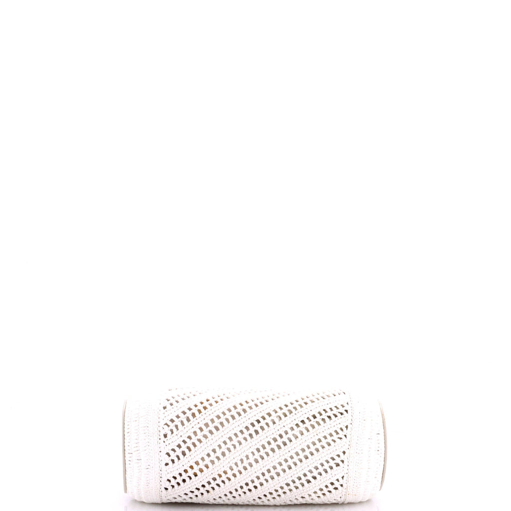 Paula's Ibiza Bracelet Pouch Raffia with Leather