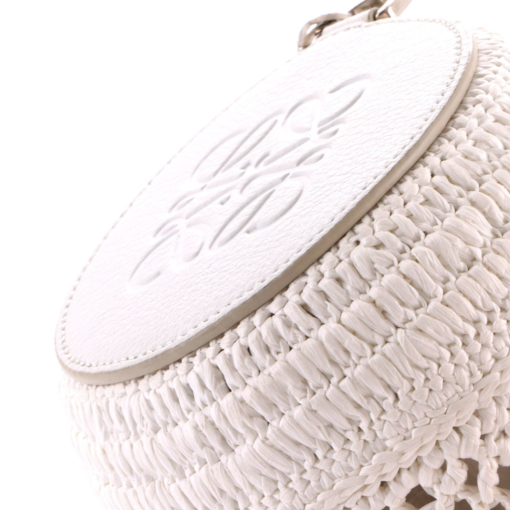 Paula's Ibiza Bracelet Pouch Raffia with Leather