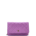 Wallet on Chain Quilted Caviar