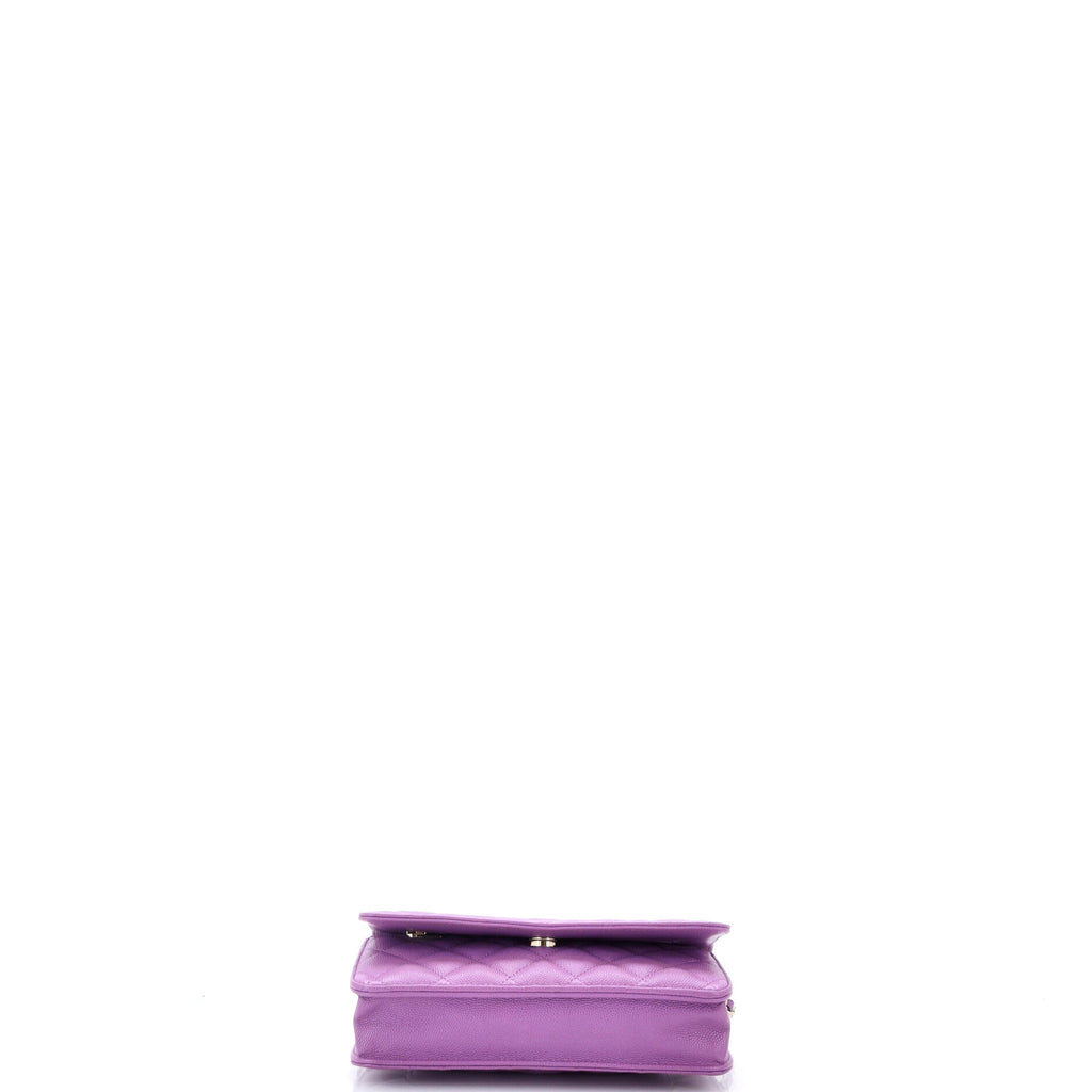 Wallet on Chain Quilted Caviar
