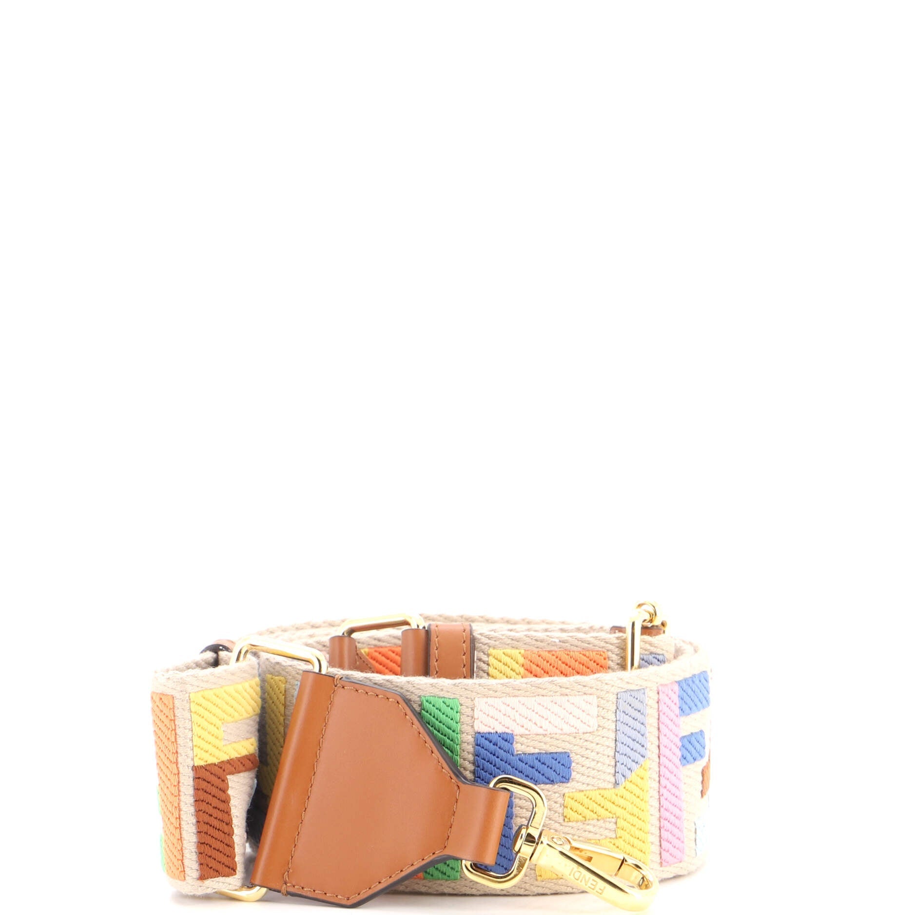 Strap You Shoulder Strap Multicolor Zucca Canvas with Leather