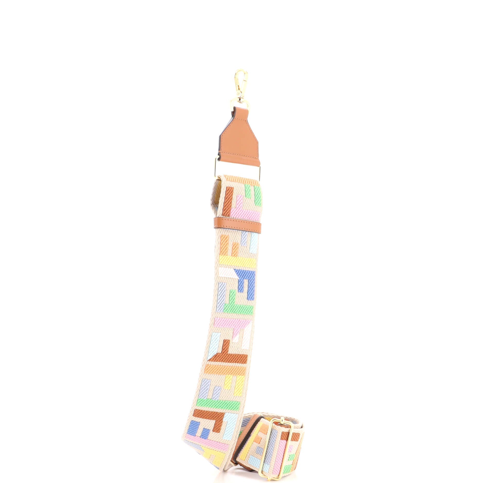 Strap You Shoulder Strap Multicolor Zucca Canvas with Leather