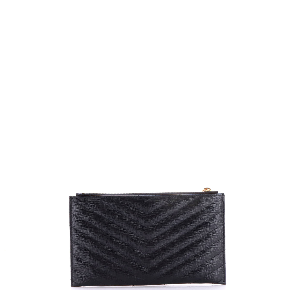 Classic Monogram Zip Bill Pouch Matelasse Chevron Leather Medium