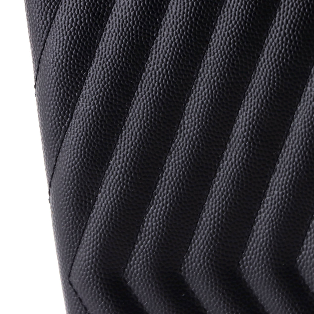 Classic Monogram Zip Bill Pouch Matelasse Chevron Leather Medium