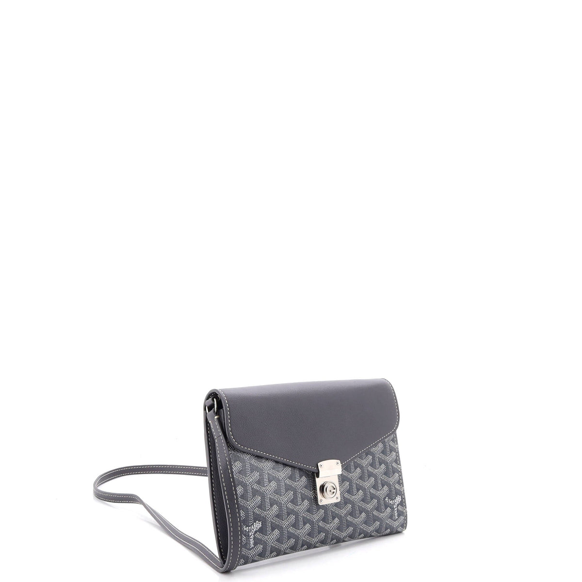 Chypre Wallet on Strap Coated Canvas with Leather