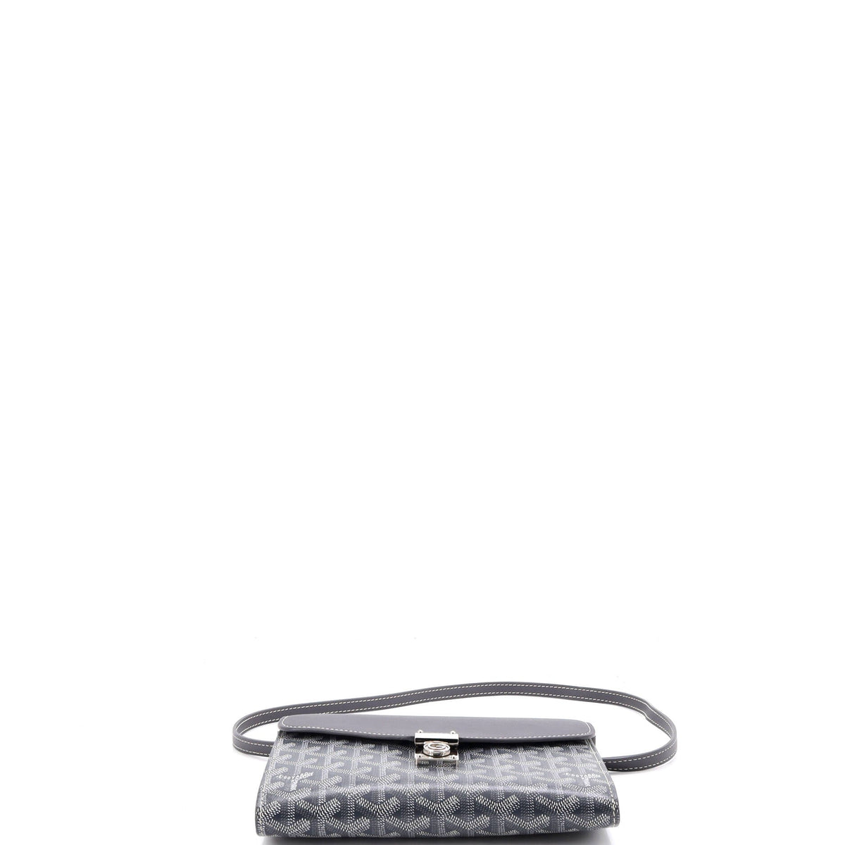 Chypre Wallet on Strap Coated Canvas with Leather