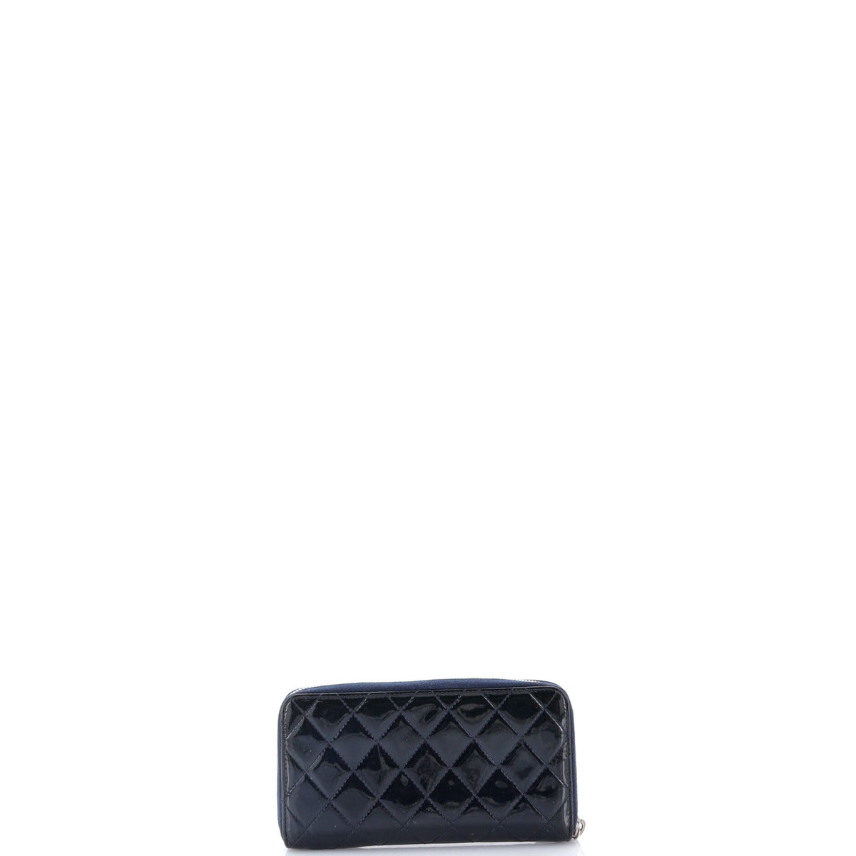Zip Around Wallet Quilted Patent Long
