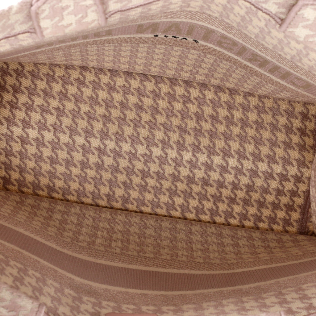 Book Tote Houndstooth Canvas Medium