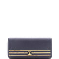 Captain Gold Clutch Embroidered Caviar