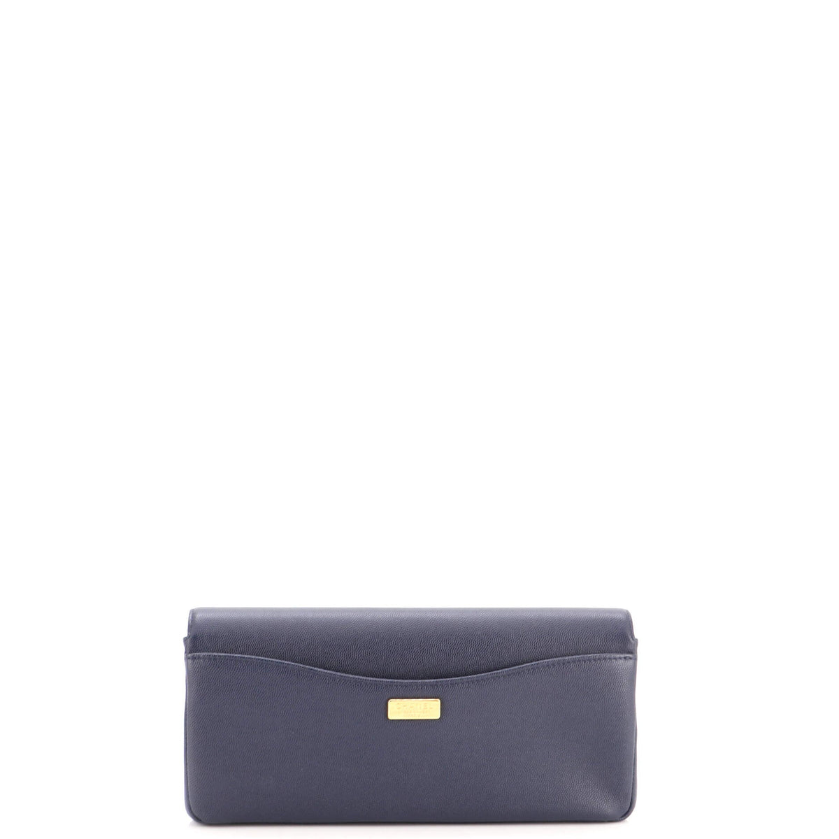 Captain Gold Clutch Embroidered Caviar