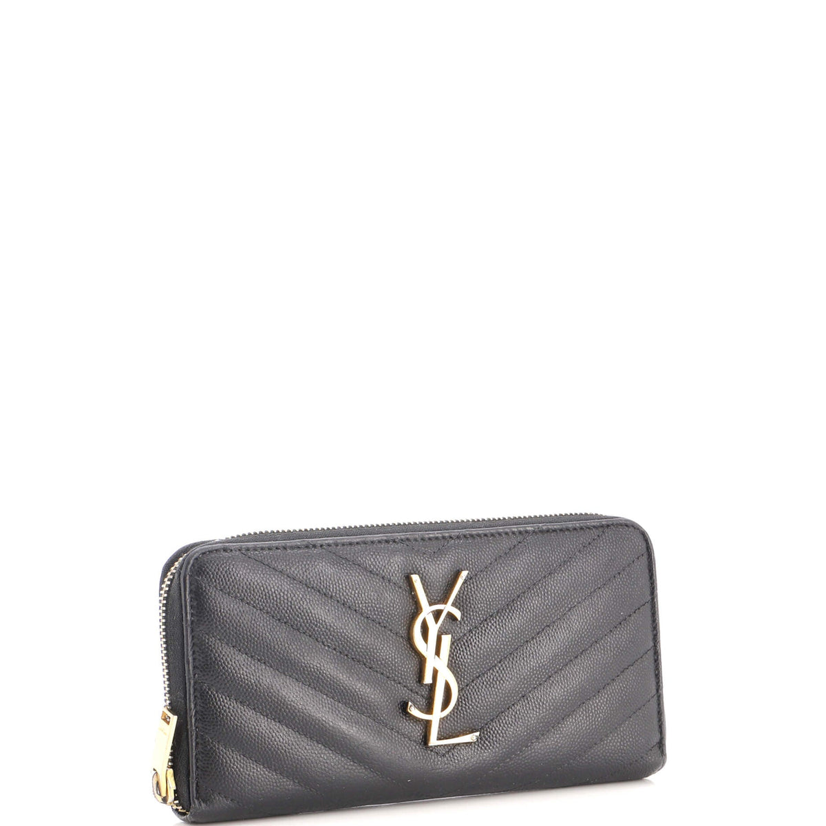 Classic Monogram Zip Around Wallet Matelasse Chevron Leather