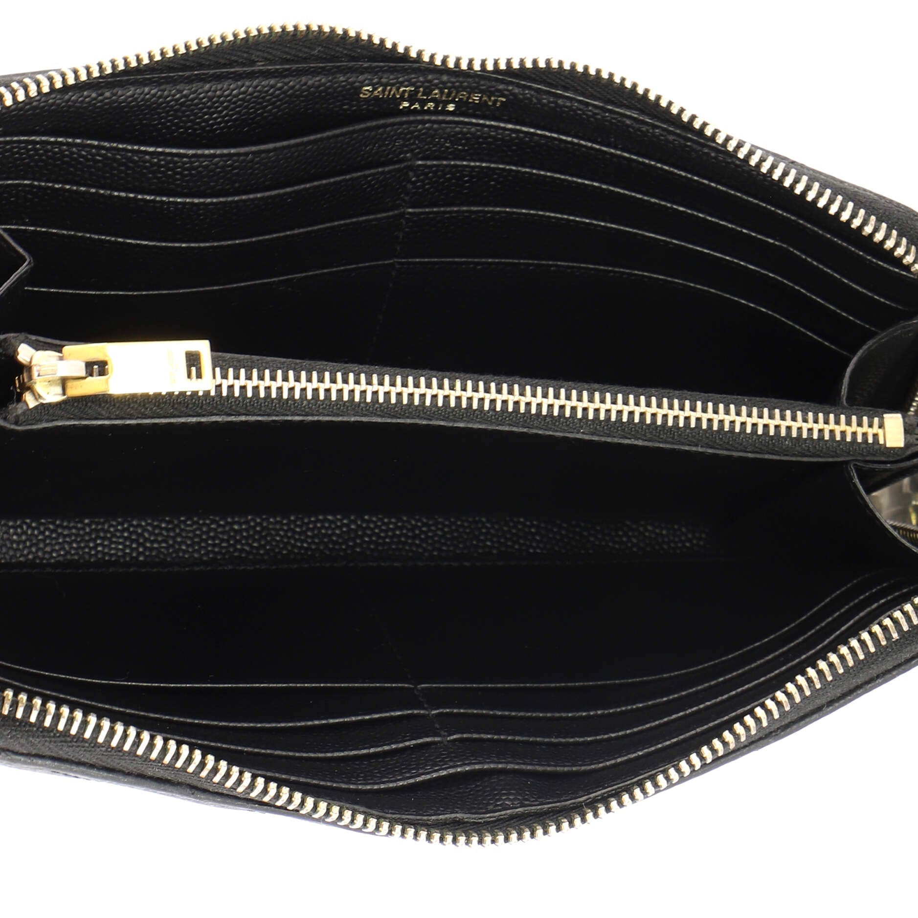Classic Monogram Zip Around Wallet Matelasse Chevron Leather