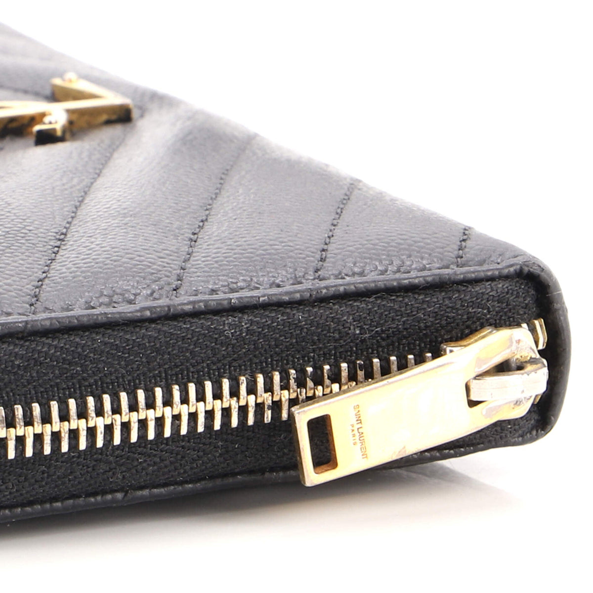 Classic Monogram Zip Around Wallet Matelasse Chevron Leather