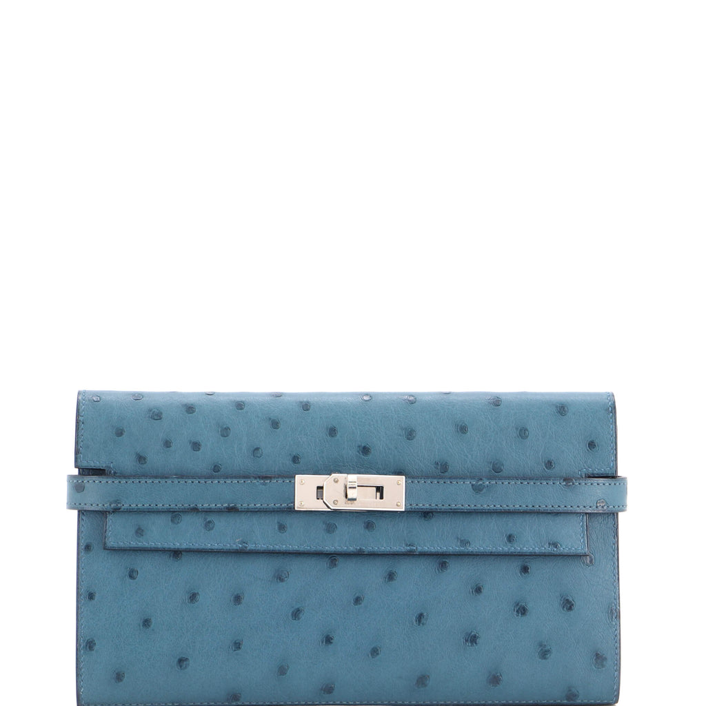 Kelly Wallet Ostrich Long