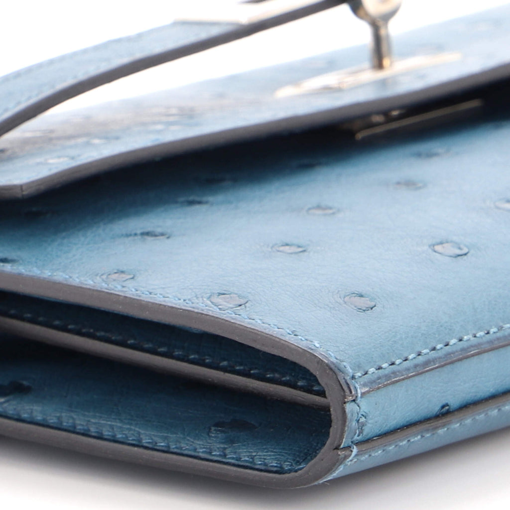 Kelly Wallet Ostrich Long