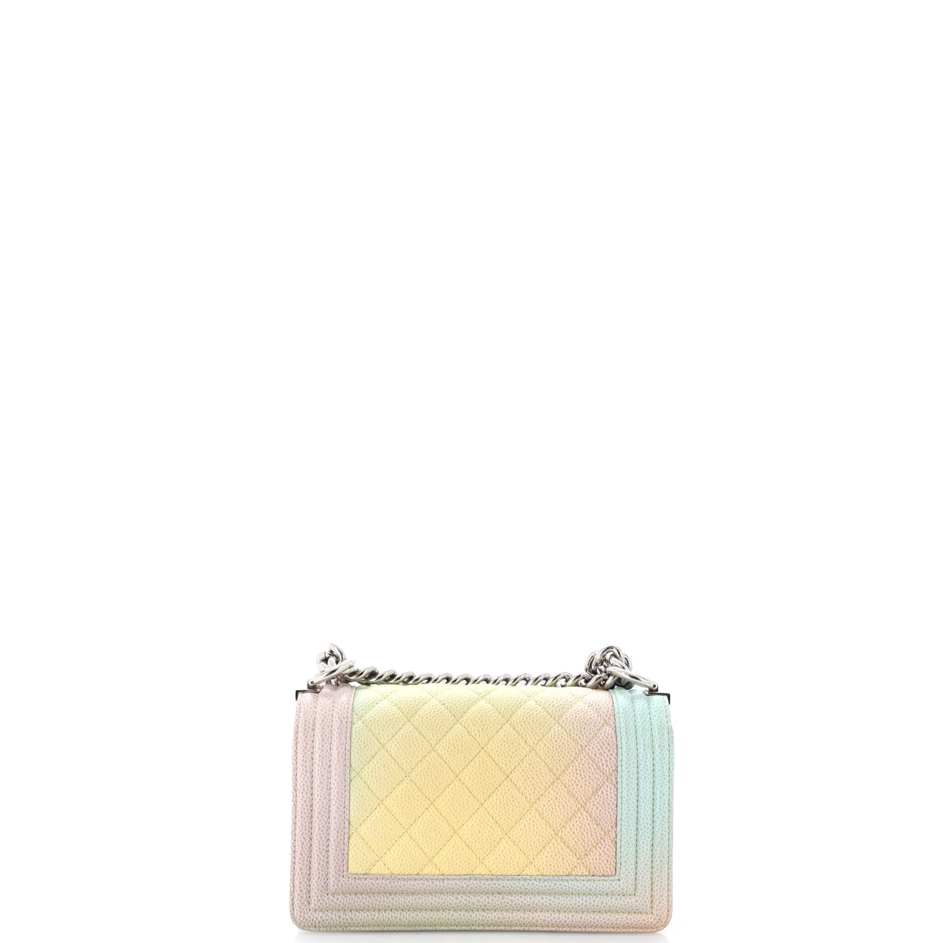 Rainbow Boy Flap Bag Quilted Painted Caviar Small