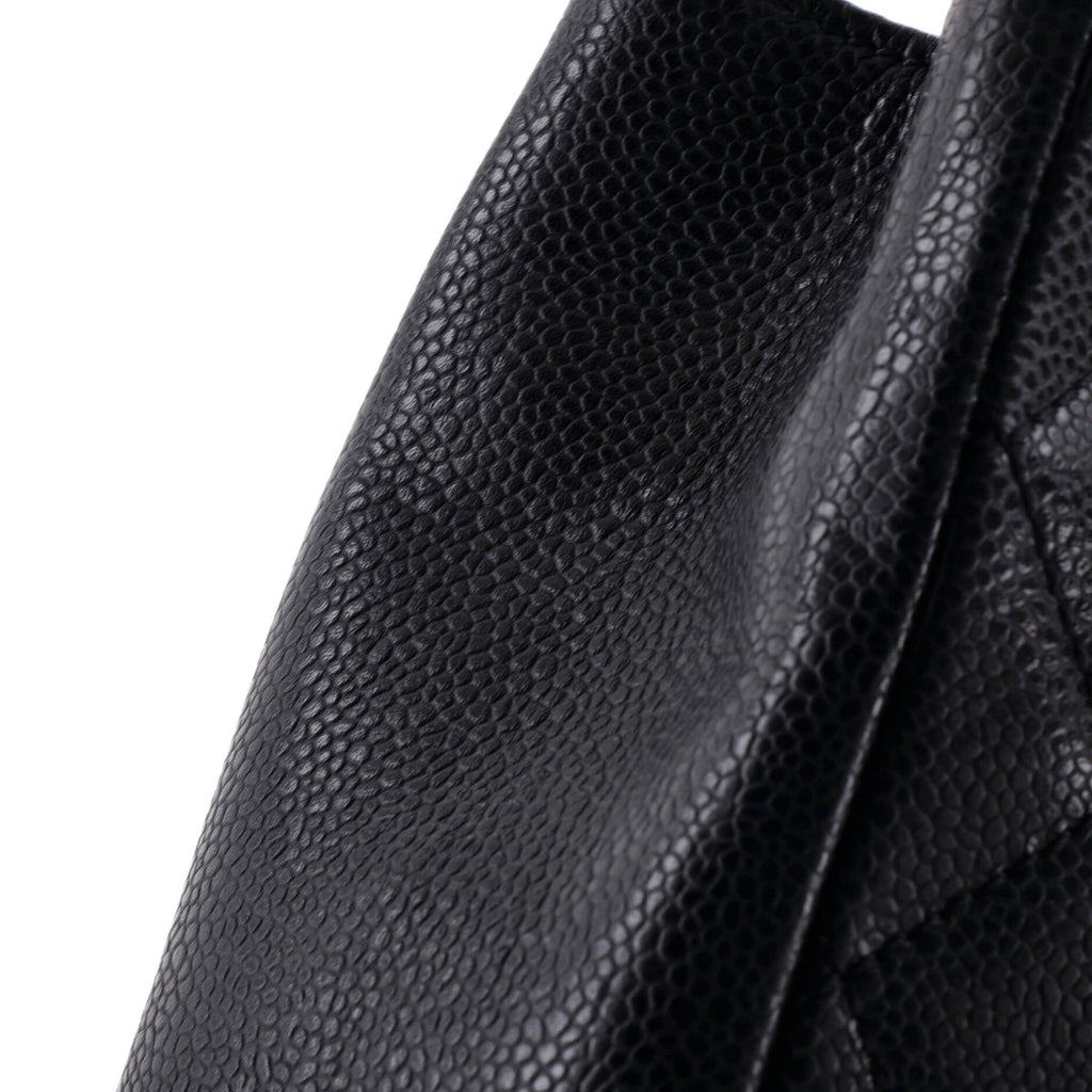 Petite Shopping Tote Quilted Caviar