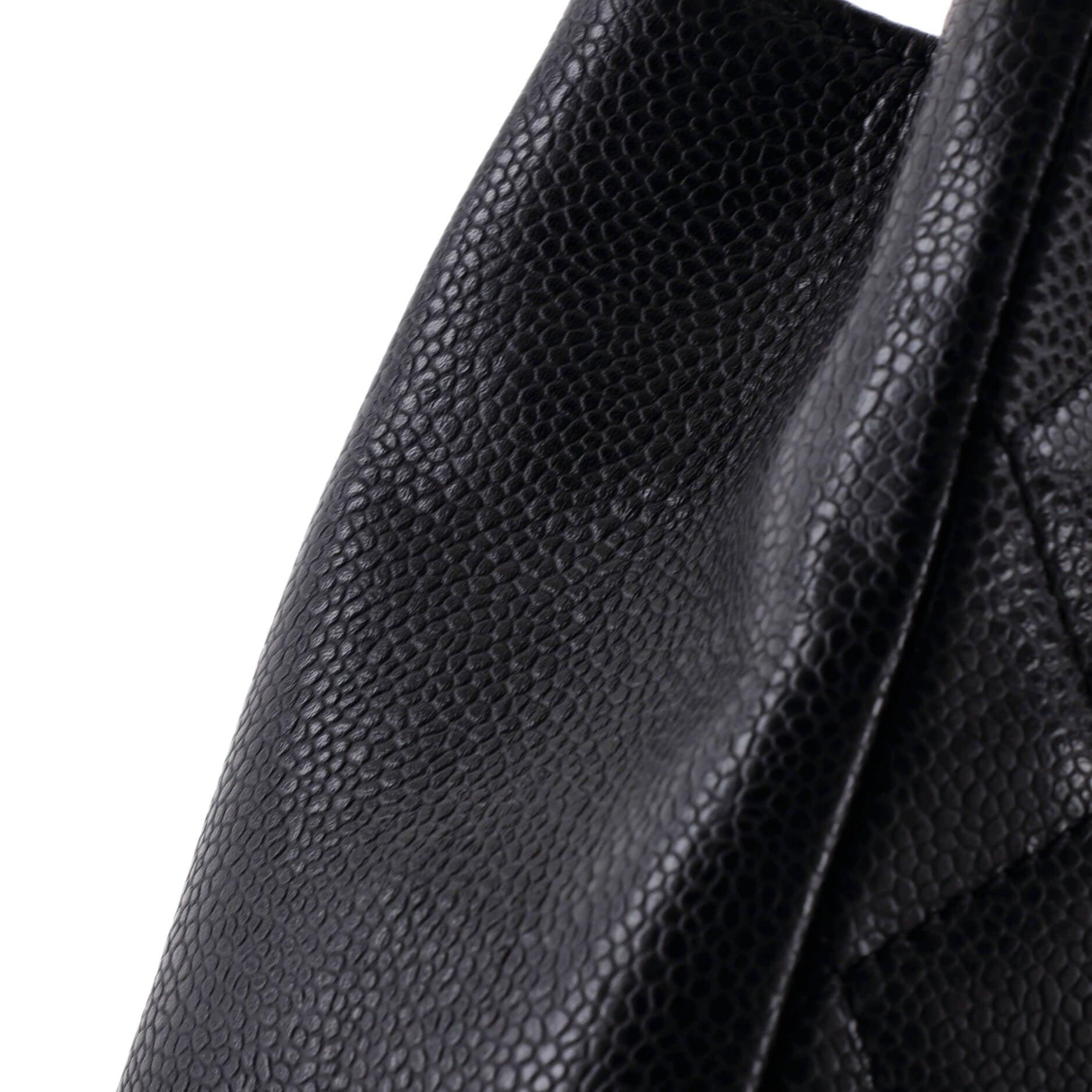 Petite Shopping Tote Quilted Caviar