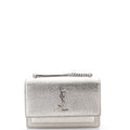 Sunset Crossbody Bag Crackled Metallic Leather Small