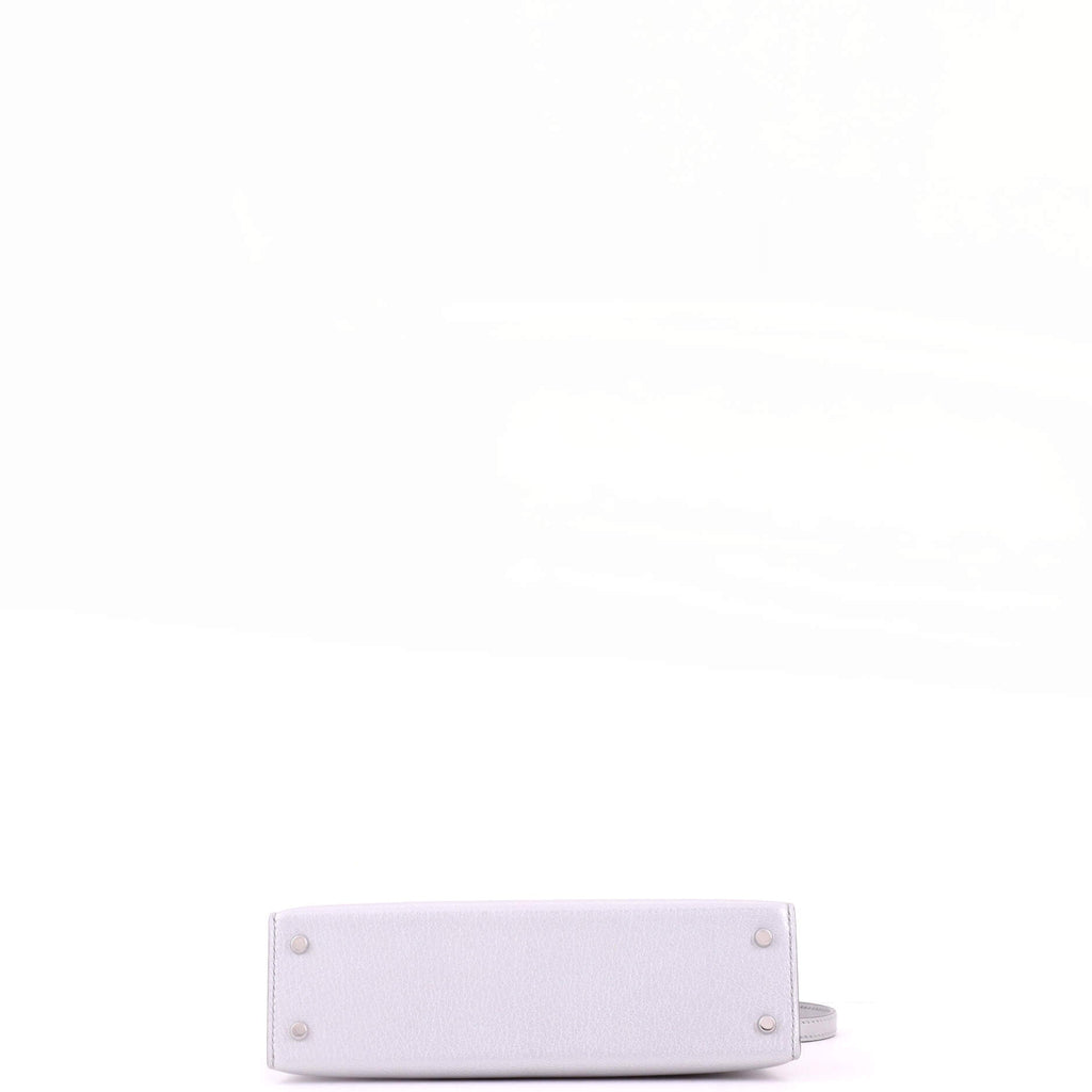 Kelly Mini II Bag Metallic Chevre Chamkilight with Palladium Hardware 20