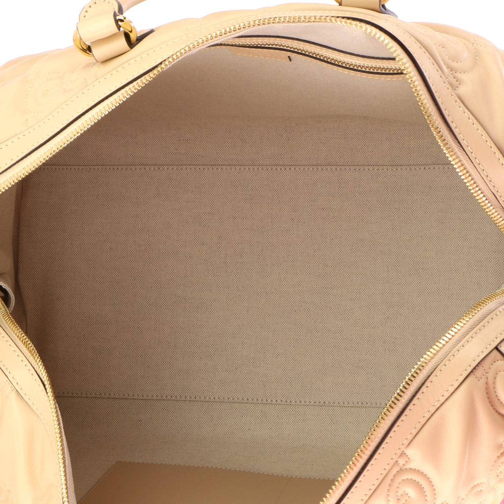 Convertible Boston Top Handle Bag GG Matelasse Leather Medium