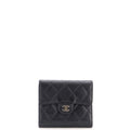 CC Compact Classic Flap Wallet Quilted Caviar