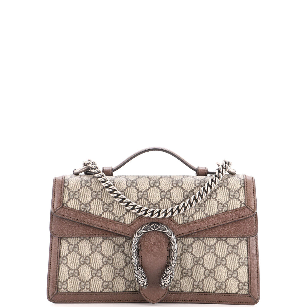 Dionysus Top Handle Chain Bag GG Coated Canvas Small