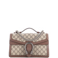 Dionysus Top Handle Chain Bag GG Coated Canvas Small