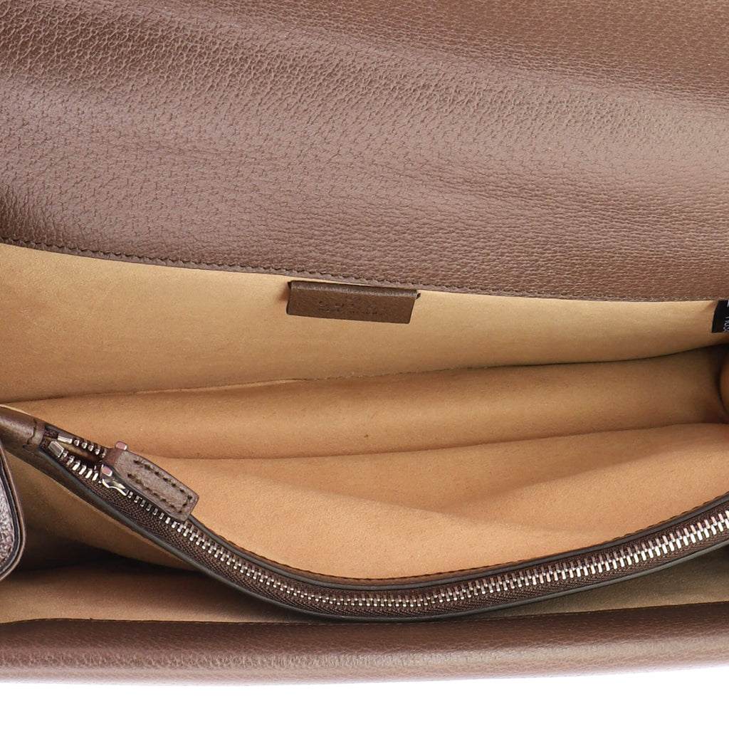Dionysus Top Handle Chain Bag GG Coated Canvas Small