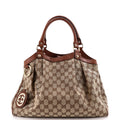 Sukey Tote GG Canvas with Leather Medium