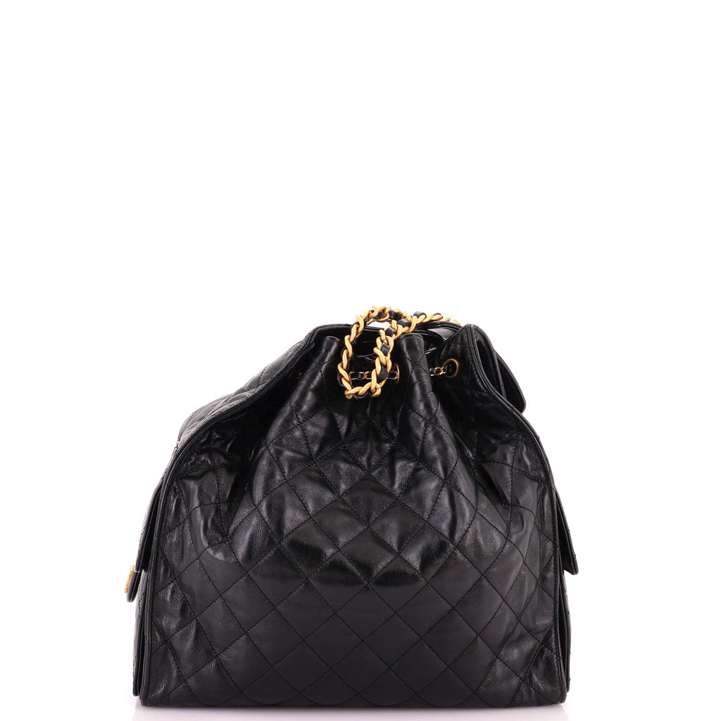 25 Hobo Bag Quilted Shiny Crumpled Calfskin Medium