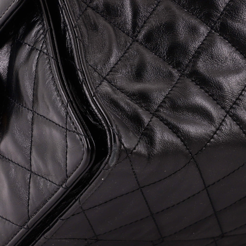 25 Hobo Bag Quilted Shiny Crumpled Calfskin Medium
