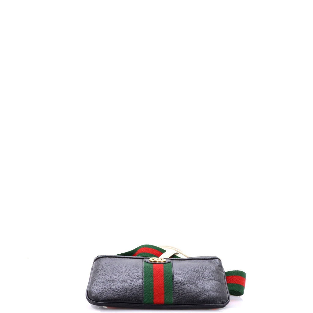 Ophidia Heart Utility Double Belt Bag Leather