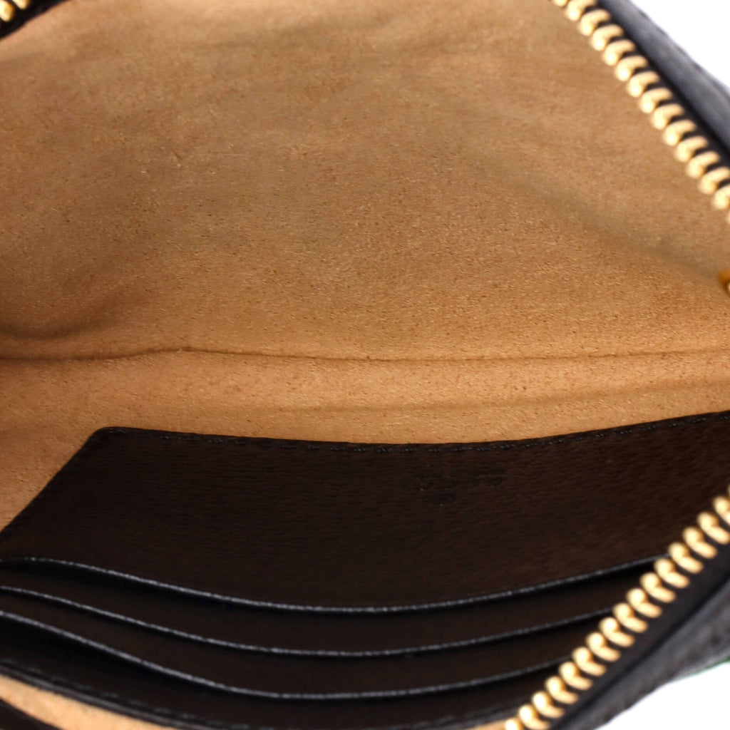 Ophidia Heart Utility Double Belt Bag Leather