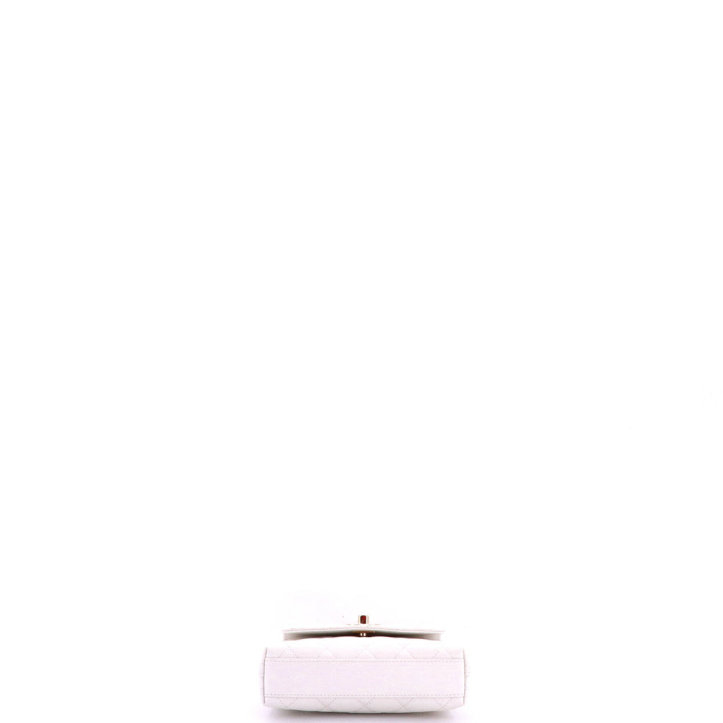 Coco Top Handle Clutch with Chain Quilted Caviar Mini