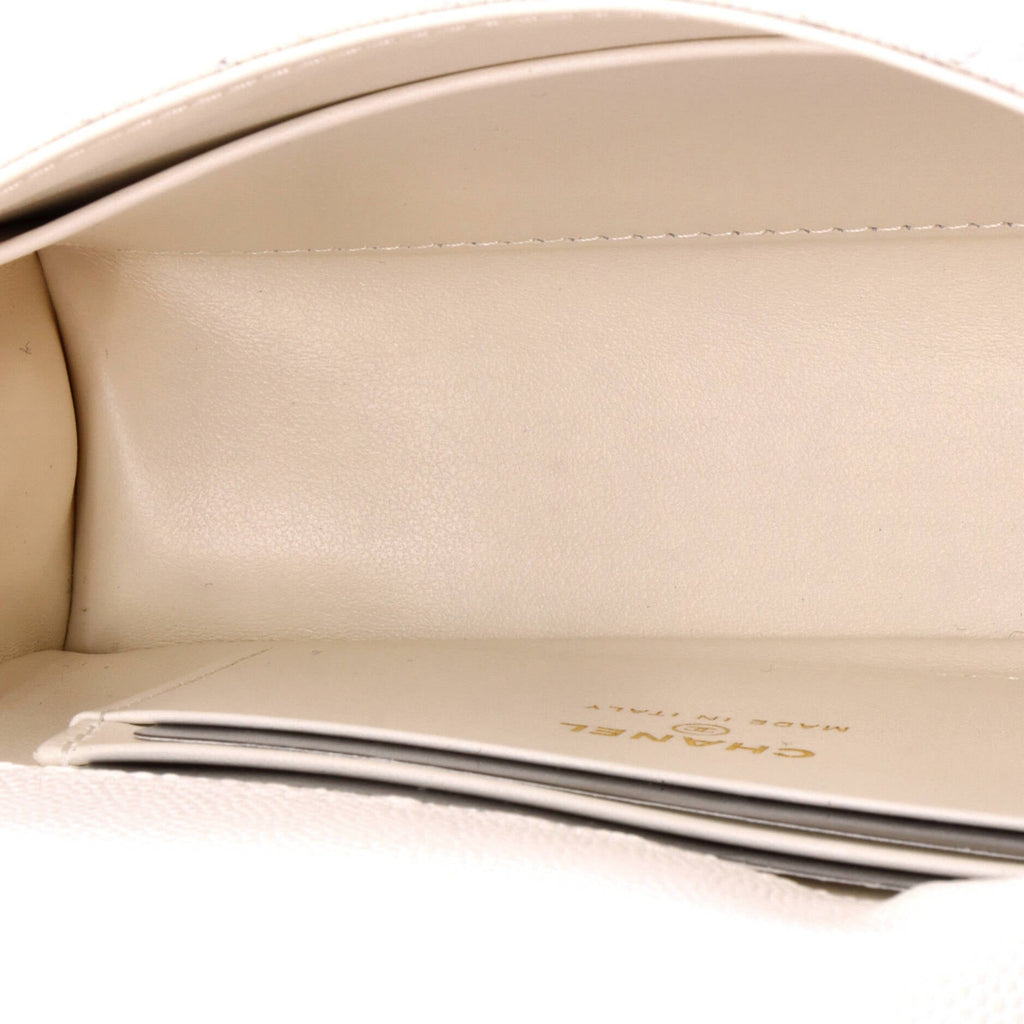 Coco Top Handle Clutch with Chain Quilted Caviar Mini