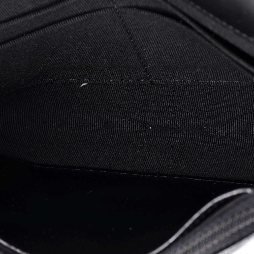 CC Medallion Wallet on Chain Quilted Shiny Lambskin