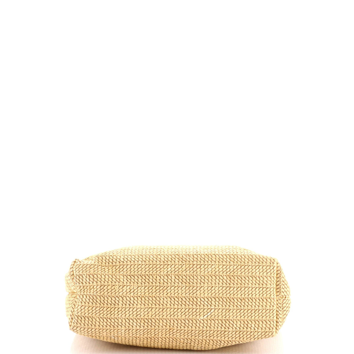 Logo Plaque Convertible Tote Raffia Small