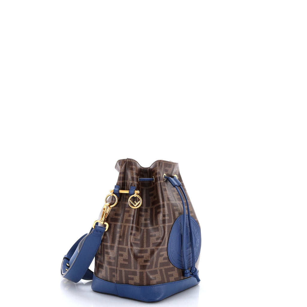 Mon Tresor Bucket Bag Zucca Coated Canvas Small