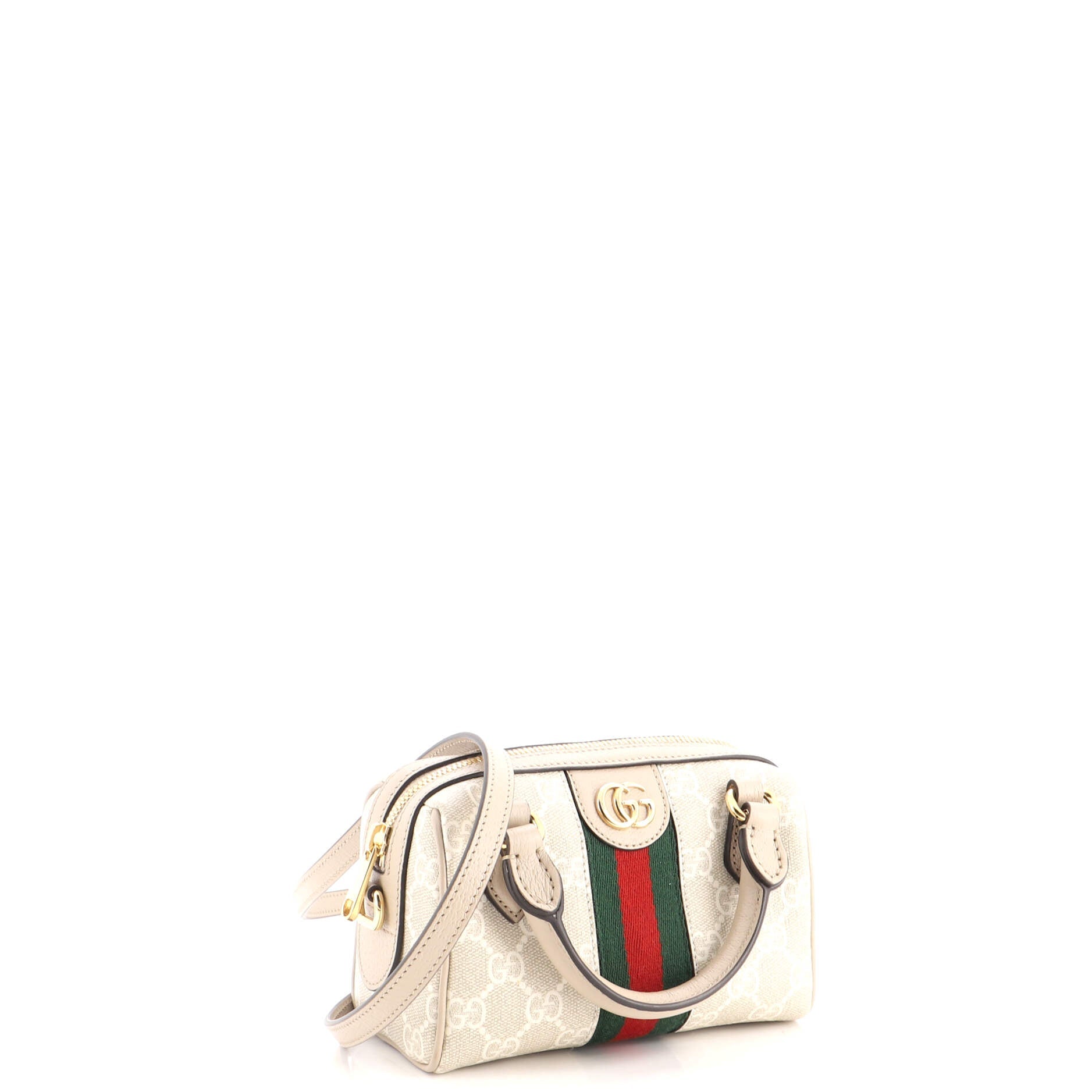 Ophidia Convertible Boston Bag GG Coated Canvas Super Mini