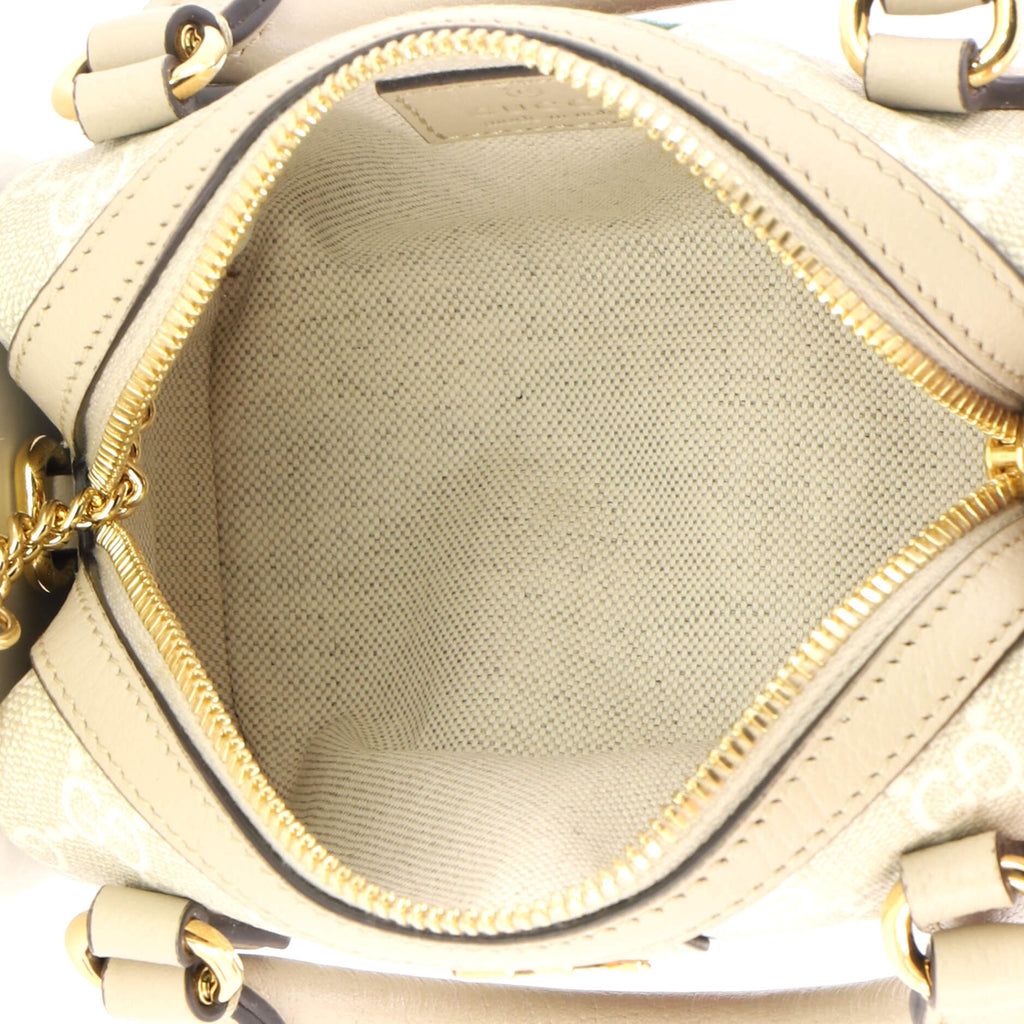 Ophidia Convertible Boston Bag GG Coated Canvas Super Mini