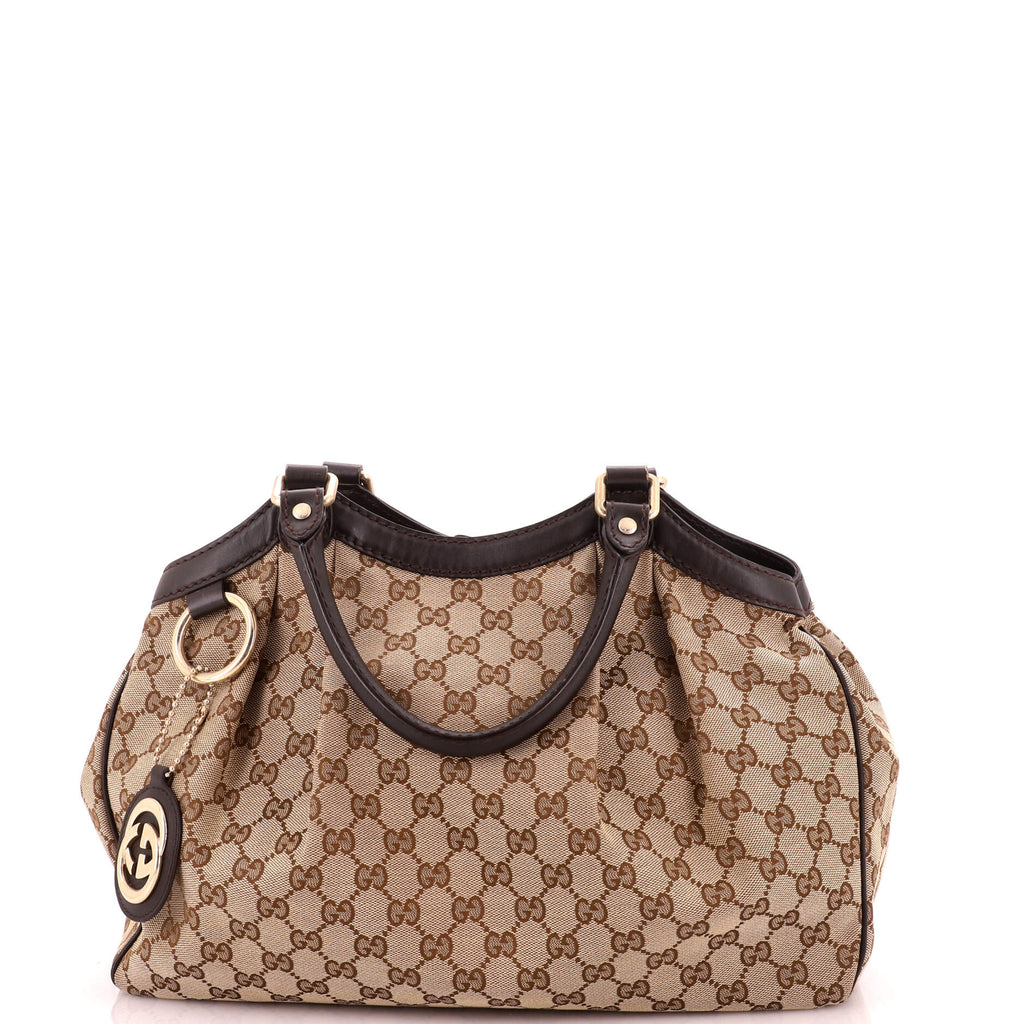 Sukey Tote GG Canvas with Leather Medium